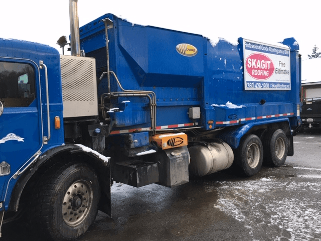 Skagit Roofing Garbage Truck